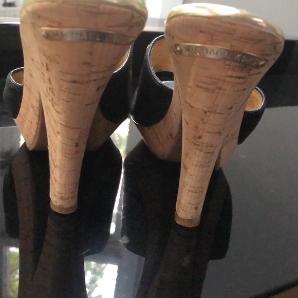Michael Kors Platform Mules | Designer Casual Heels | MK Heels - Picture 3 of 8